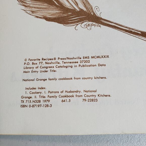 Vintage National Grange Family Cookbook from Kitchens of Rural America 1979 Book - Picture 15 of 16
